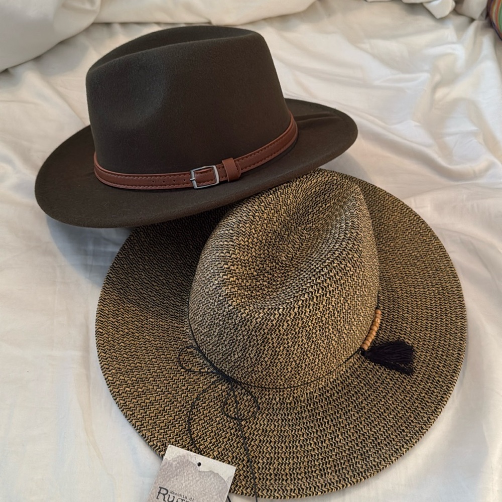 Two fashion hats